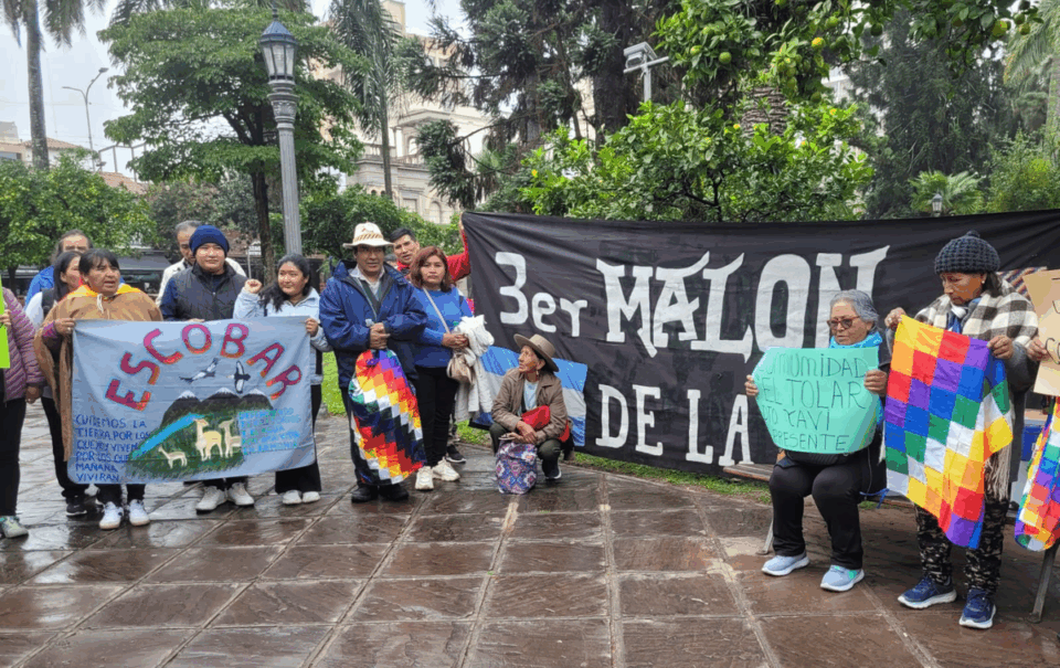 El Tercer Malón de la Paz llegó a Plaza Belgrano 