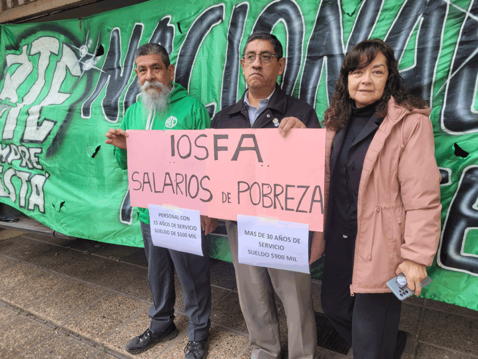 Reclamo de ATE Jujuy por problemas en la obra social 