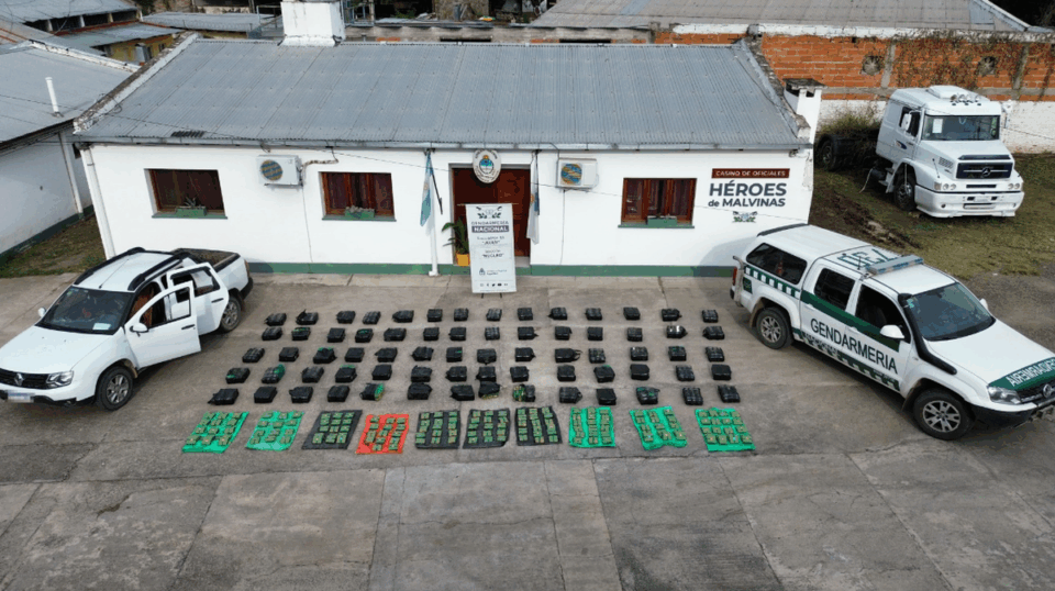 Decomisaron más de una tonelada de hojas de coca 