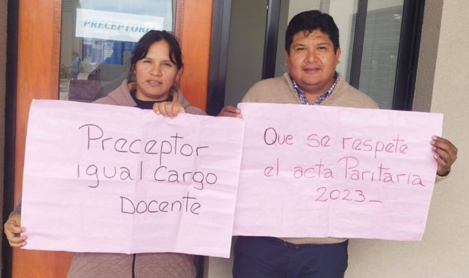 Anunciaron un paro de preceptores en Jujuy 
