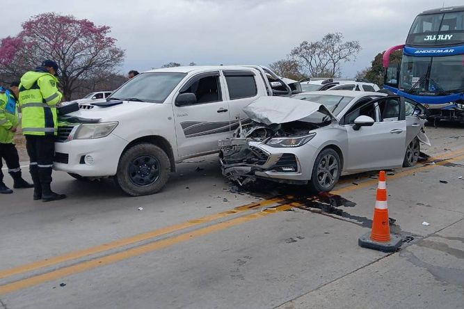 Choque múltiple en Ruta Nacional 34 