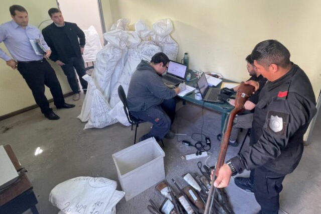 Entregaron más de 500 armas secuestradas en San Pedro 