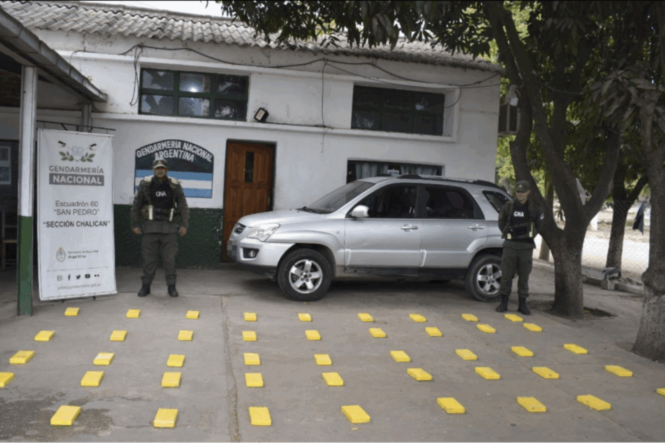 Secuestraron más de 46 kilos de cocaína 