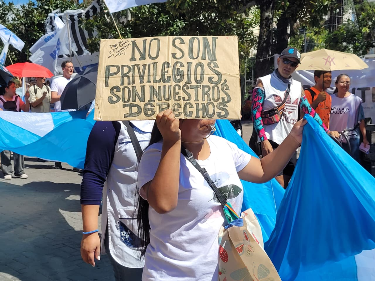 En Jujuy diferentes gremios marcharon contra la Reforma Laboral 