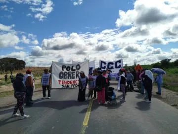 Corte de ruta en San Pedro de Jujuy