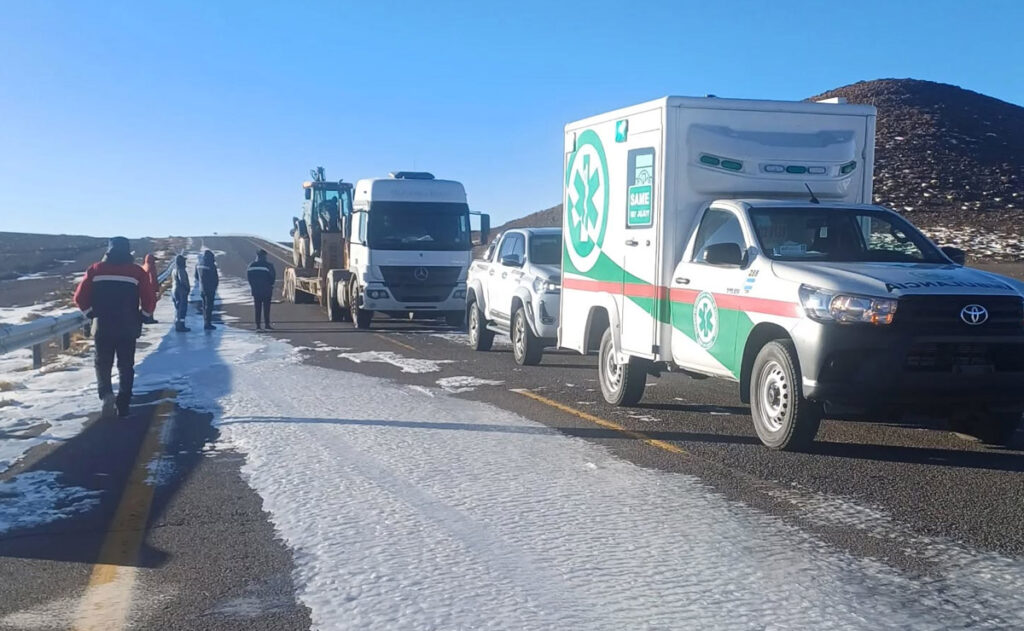 El Paso de Jama se encuentra cerrado por viento y nieve 