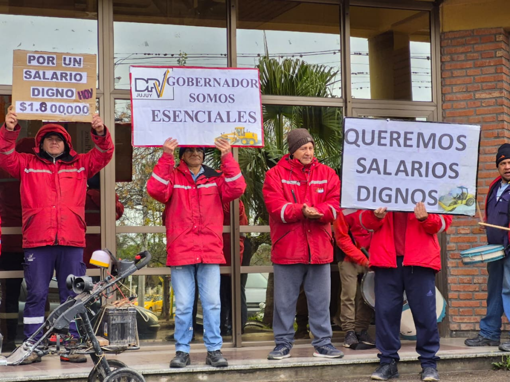 SITRAVIP protestó en Vialidad por mejores salarios